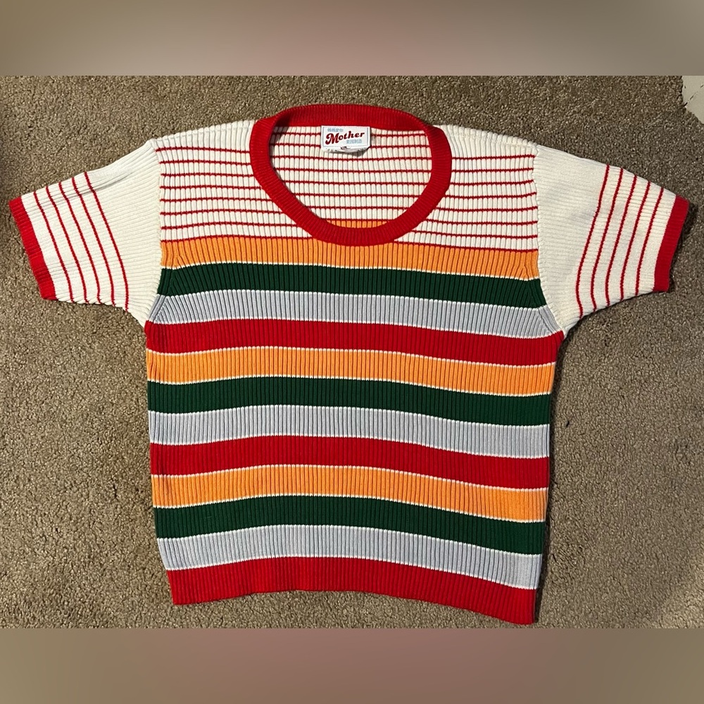 MOTHER The Itty Bitty Scoop Neck Tee Large - Picture 5 of 8